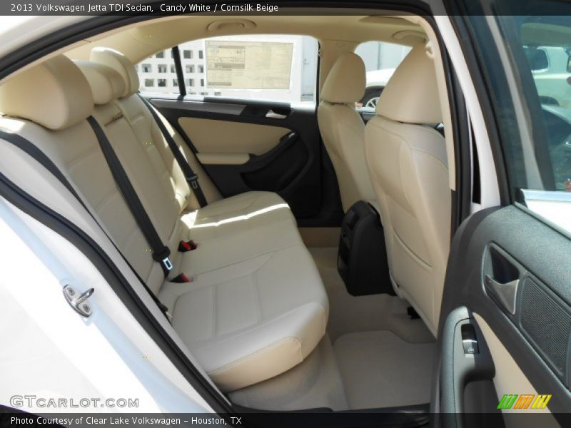 Candy White / Cornsilk Beige 2013 Volkswagen Jetta TDI Sedan