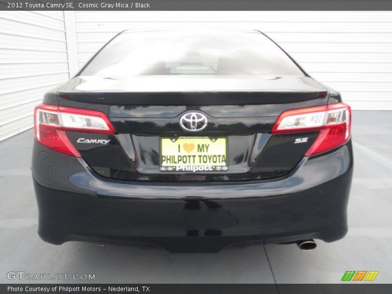 Cosmic Gray Mica / Black 2012 Toyota Camry SE