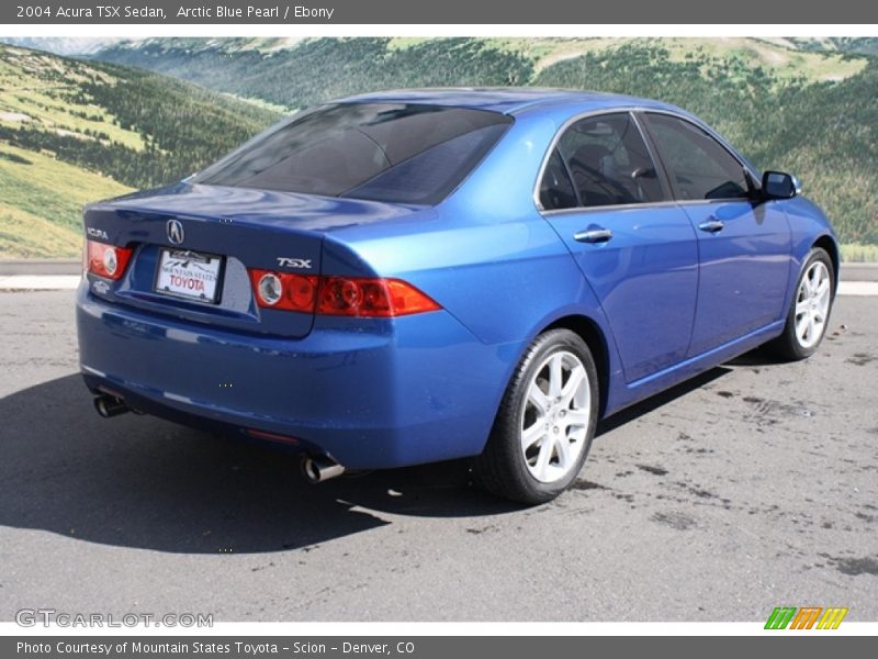 Arctic Blue Pearl / Ebony 2004 Acura TSX Sedan