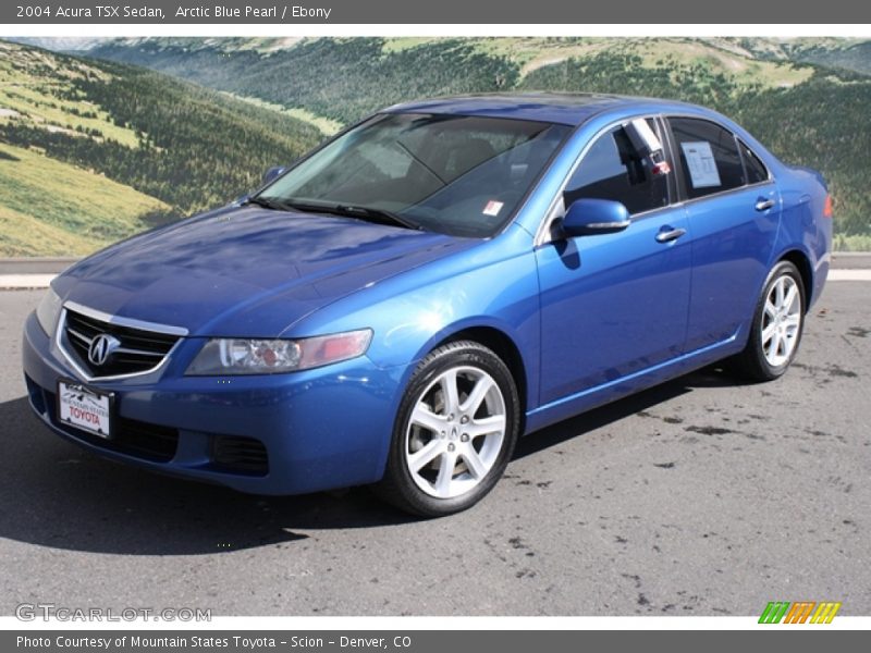 Arctic Blue Pearl / Ebony 2004 Acura TSX Sedan