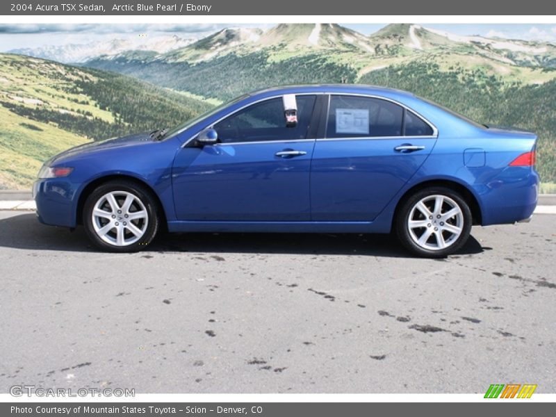 Arctic Blue Pearl / Ebony 2004 Acura TSX Sedan
