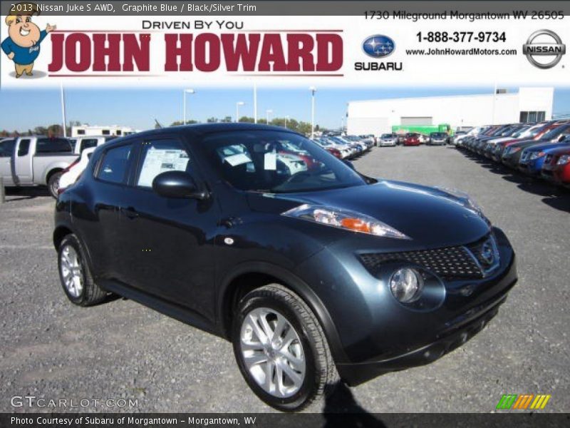 Graphite Blue / Black/Silver Trim 2013 Nissan Juke S AWD
