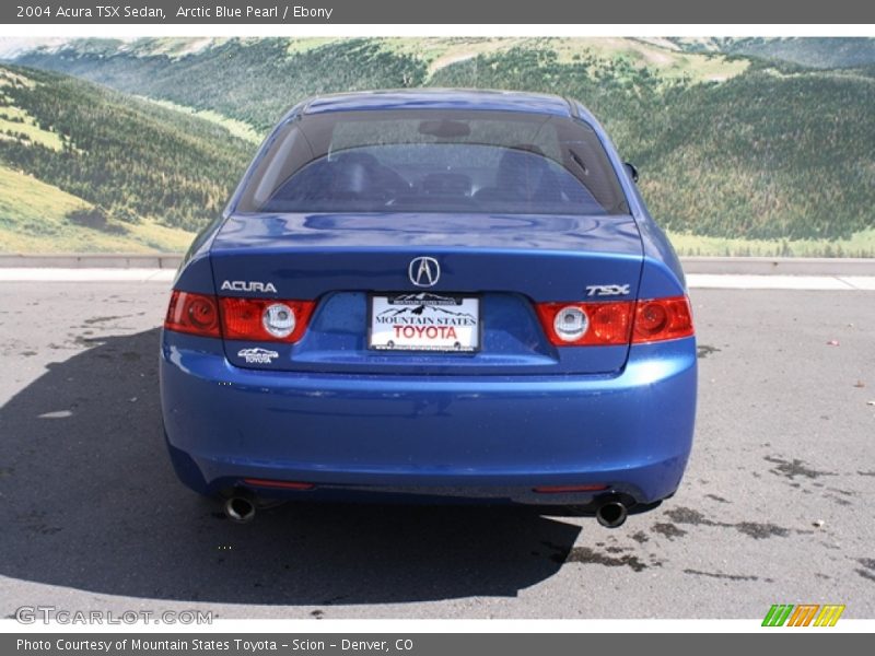 Arctic Blue Pearl / Ebony 2004 Acura TSX Sedan