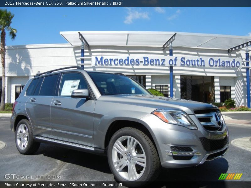 Palladium Silver Metallic / Black 2013 Mercedes-Benz GLK 350