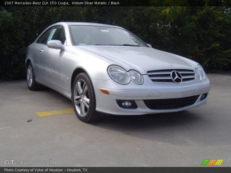 Iridium Silver Metallic / Black 2007 Mercedes-Benz CLK 350 Coupe