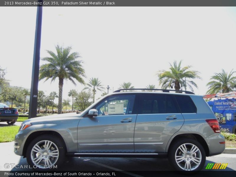 Palladium Silver Metallic / Black 2013 Mercedes-Benz GLK 350