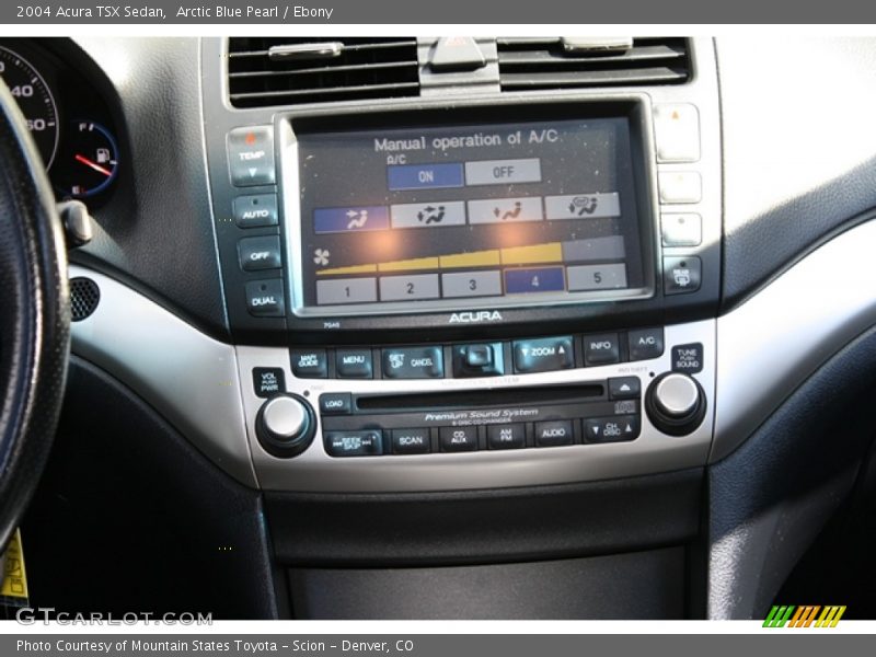 Arctic Blue Pearl / Ebony 2004 Acura TSX Sedan