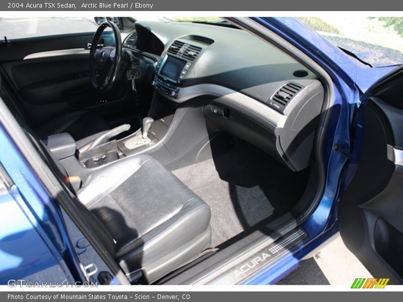 Arctic Blue Pearl / Ebony 2004 Acura TSX Sedan