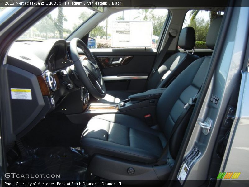 Palladium Silver Metallic / Black 2013 Mercedes-Benz GLK 350