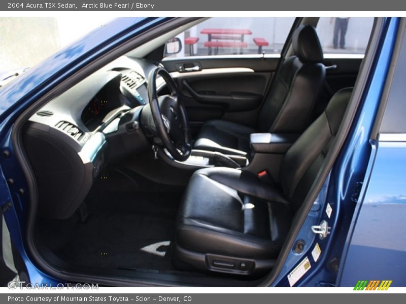 Arctic Blue Pearl / Ebony 2004 Acura TSX Sedan