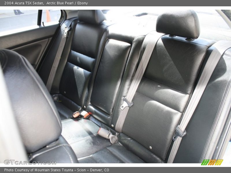 Arctic Blue Pearl / Ebony 2004 Acura TSX Sedan