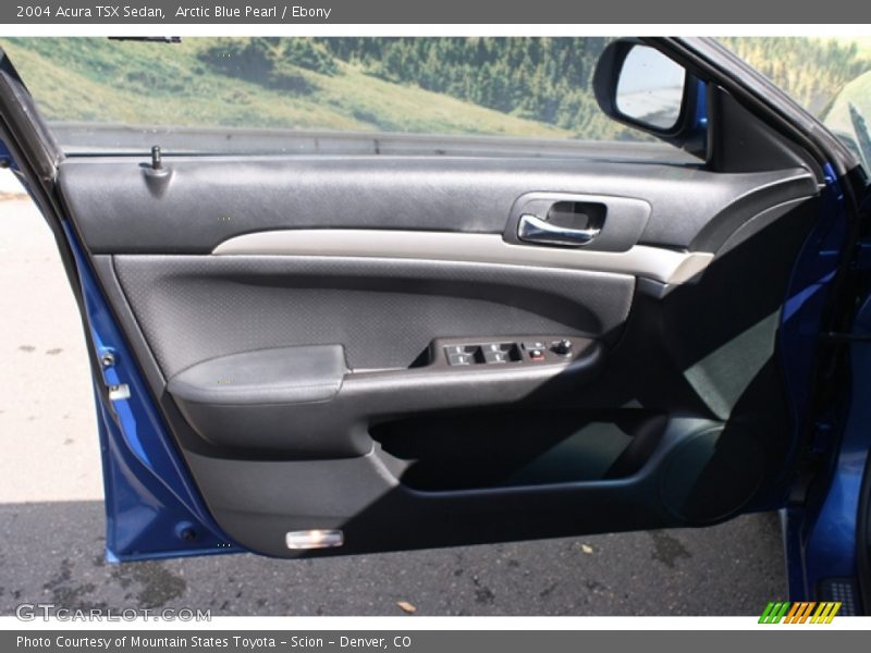Arctic Blue Pearl / Ebony 2004 Acura TSX Sedan