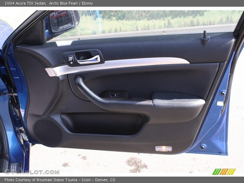 Arctic Blue Pearl / Ebony 2004 Acura TSX Sedan