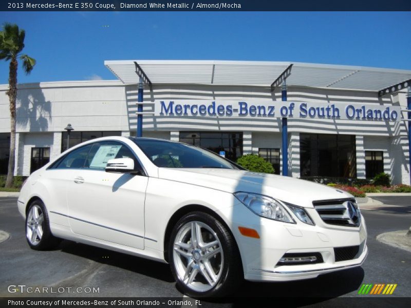 Diamond White Metallic / Almond/Mocha 2013 Mercedes-Benz E 350 Coupe