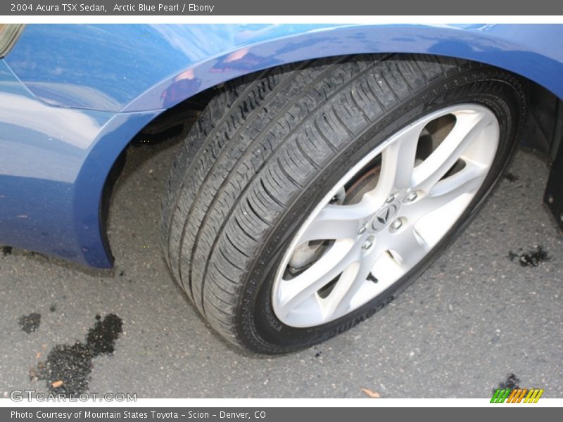 Arctic Blue Pearl / Ebony 2004 Acura TSX Sedan