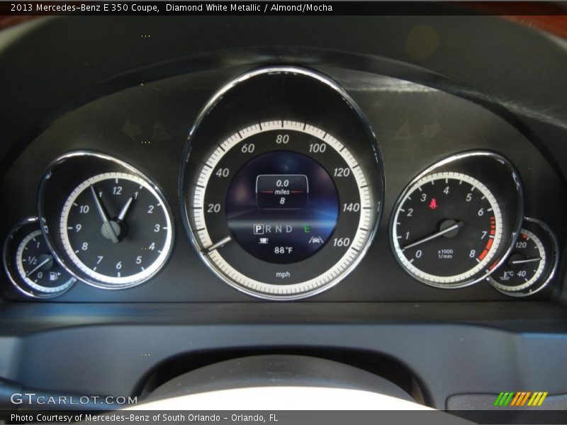Diamond White Metallic / Almond/Mocha 2013 Mercedes-Benz E 350 Coupe