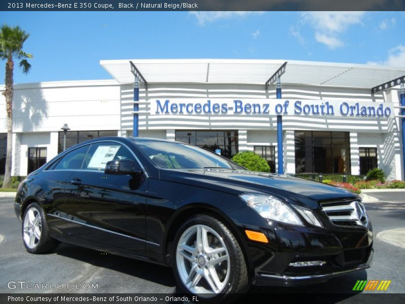 Black / Natural Beige/Black 2013 Mercedes-Benz E 350 Coupe