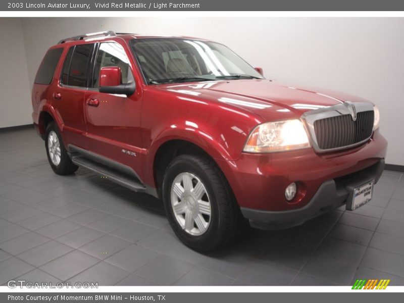 Vivid Red Metallic / Light Parchment 2003 Lincoln Aviator Luxury
