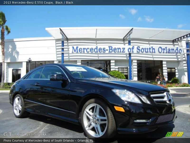 Black / Black 2013 Mercedes-Benz E 550 Coupe