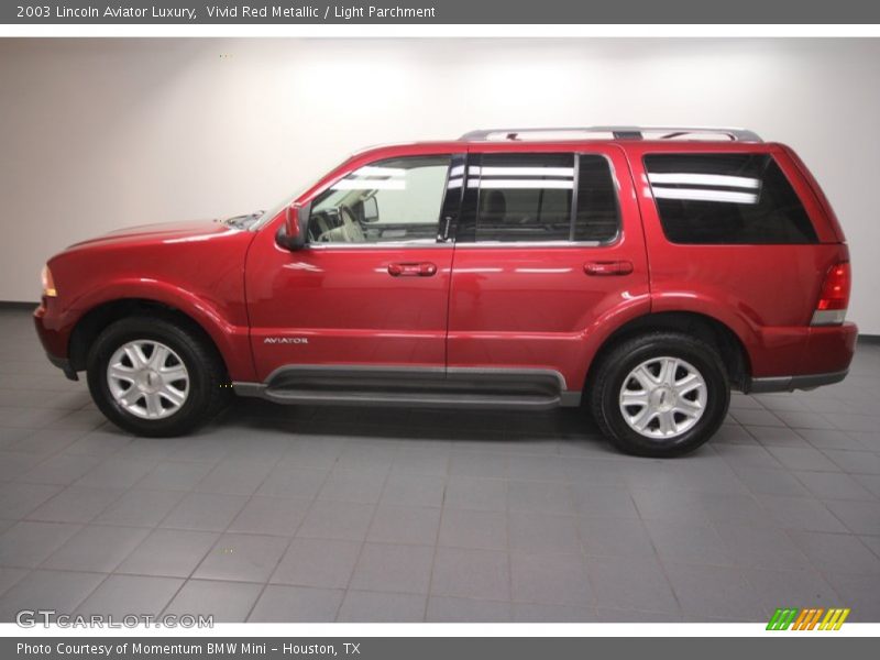 Vivid Red Metallic / Light Parchment 2003 Lincoln Aviator Luxury