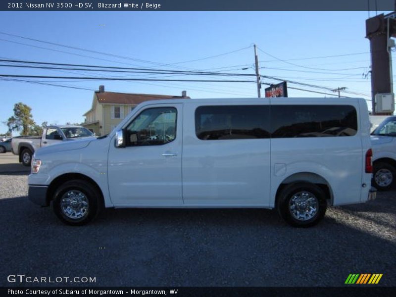 Blizzard White / Beige 2012 Nissan NV 3500 HD SV