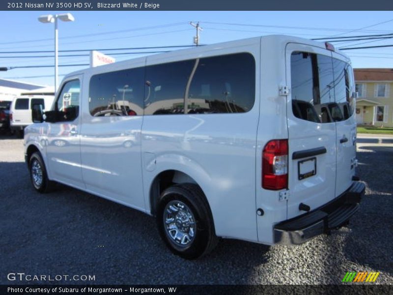 Blizzard White / Beige 2012 Nissan NV 3500 HD SV