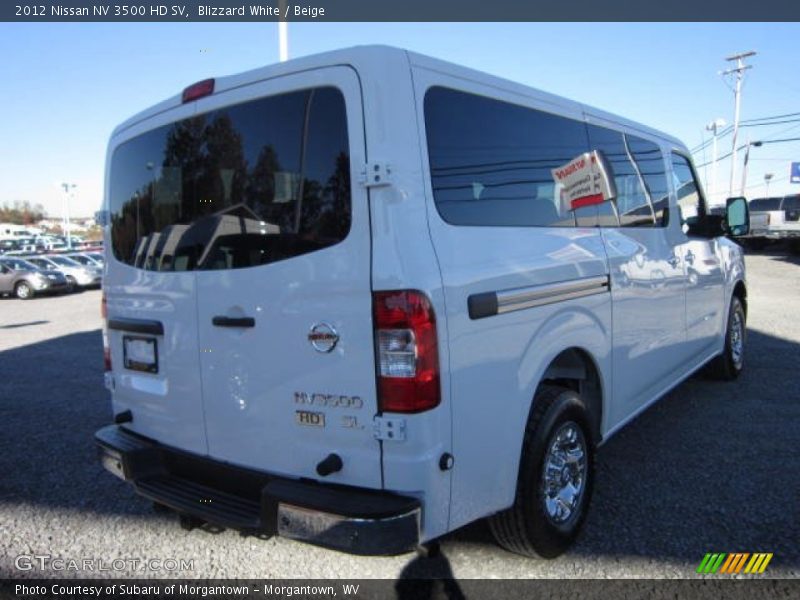 Blizzard White / Beige 2012 Nissan NV 3500 HD SV