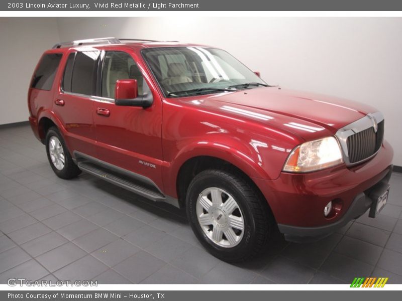 Vivid Red Metallic / Light Parchment 2003 Lincoln Aviator Luxury
