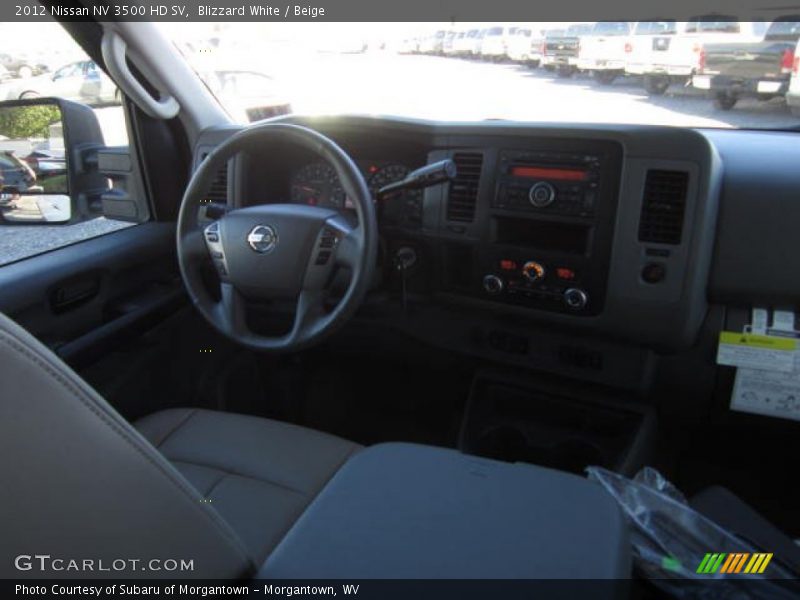 Blizzard White / Beige 2012 Nissan NV 3500 HD SV