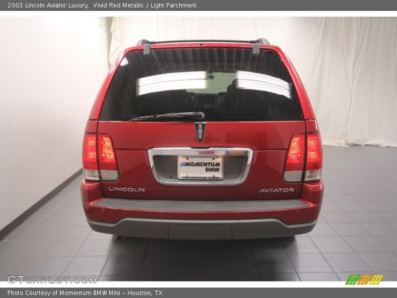 Vivid Red Metallic / Light Parchment 2003 Lincoln Aviator Luxury