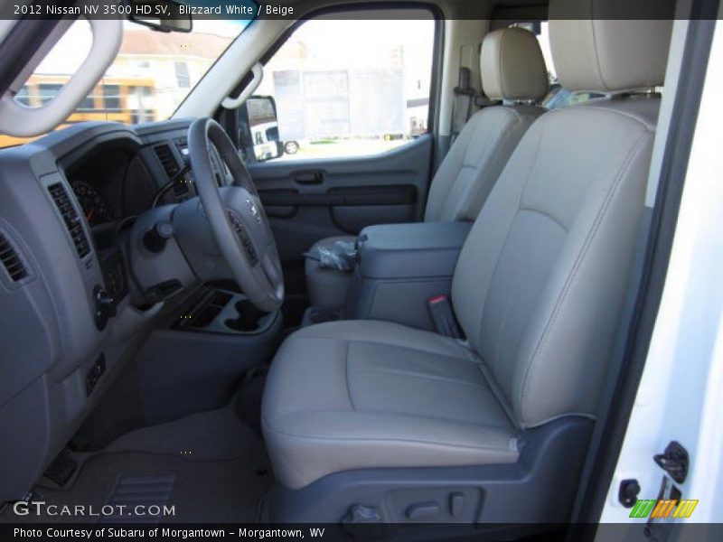 Blizzard White / Beige 2012 Nissan NV 3500 HD SV