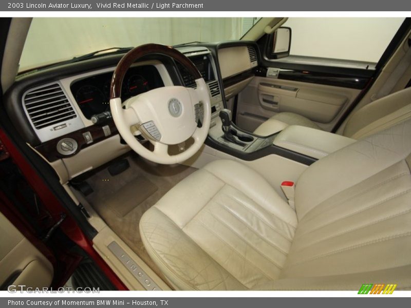 Vivid Red Metallic / Light Parchment 2003 Lincoln Aviator Luxury