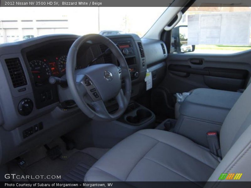 Blizzard White / Beige 2012 Nissan NV 3500 HD SV