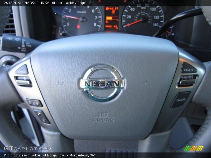 Blizzard White / Beige 2012 Nissan NV 3500 HD SV