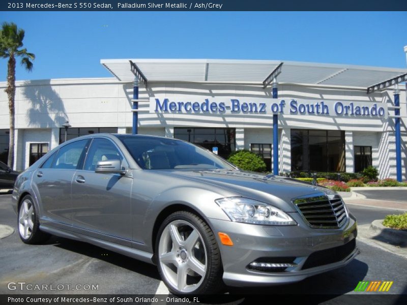 Palladium Silver Metallic / Ash/Grey 2013 Mercedes-Benz S 550 Sedan