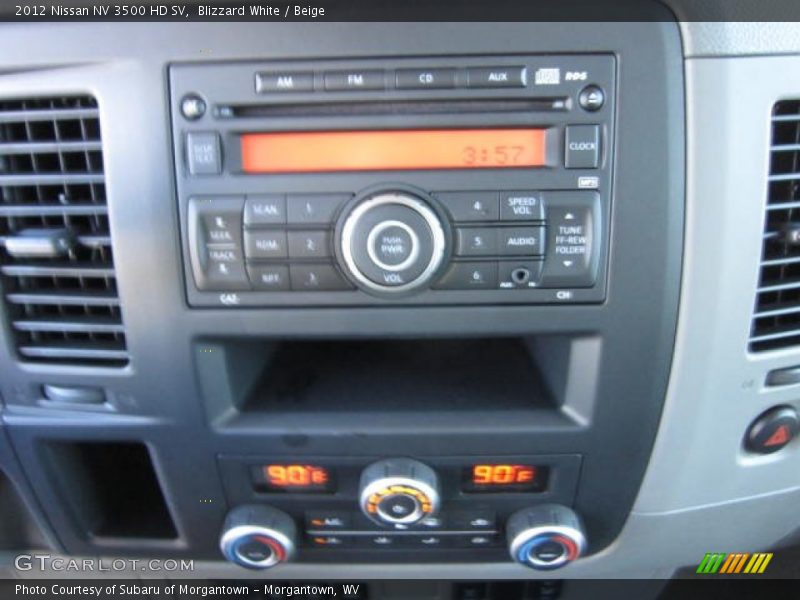 Blizzard White / Beige 2012 Nissan NV 3500 HD SV