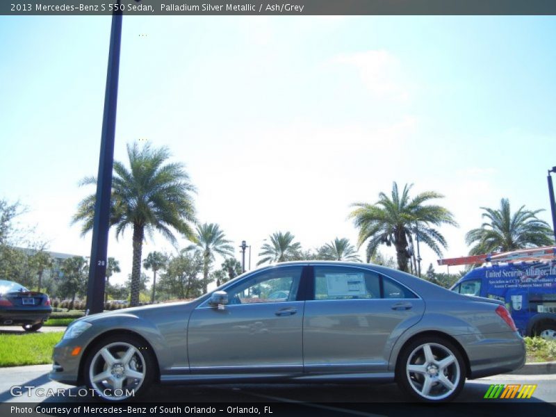 Palladium Silver Metallic / Ash/Grey 2013 Mercedes-Benz S 550 Sedan