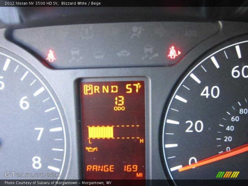 Blizzard White / Beige 2012 Nissan NV 3500 HD SV
