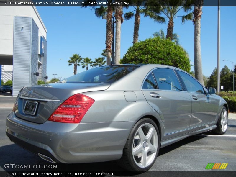 Palladium Silver Metallic / Ash/Grey 2013 Mercedes-Benz S 550 Sedan