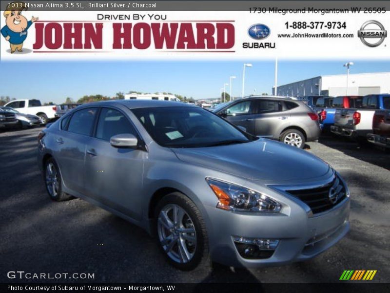 Brilliant Silver / Charcoal 2013 Nissan Altima 3.5 SL