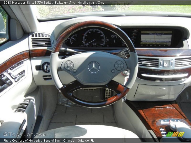 Palladium Silver Metallic / Ash/Grey 2013 Mercedes-Benz S 550 Sedan