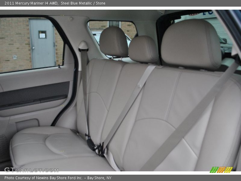 Steel Blue Metallic / Stone 2011 Mercury Mariner I4 AWD