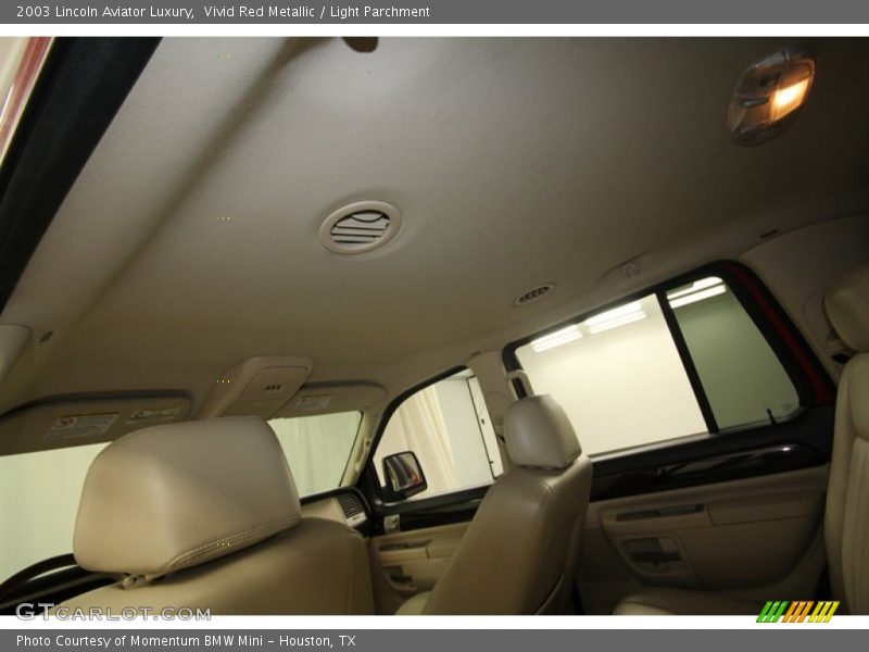 Vivid Red Metallic / Light Parchment 2003 Lincoln Aviator Luxury