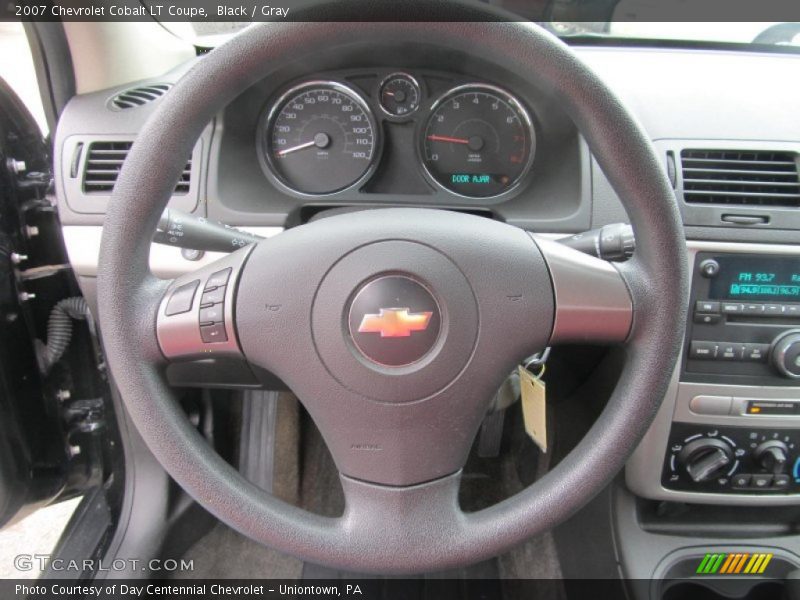 Black / Gray 2007 Chevrolet Cobalt LT Coupe