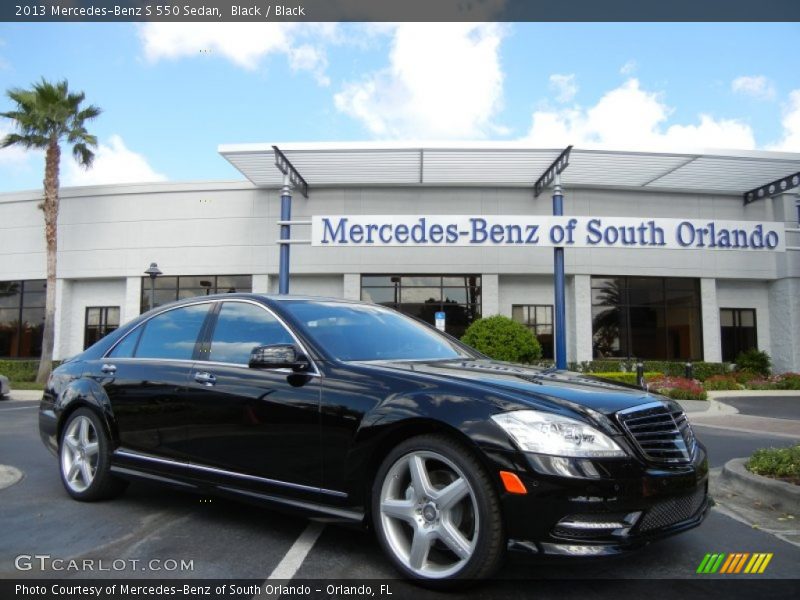Black / Black 2013 Mercedes-Benz S 550 Sedan