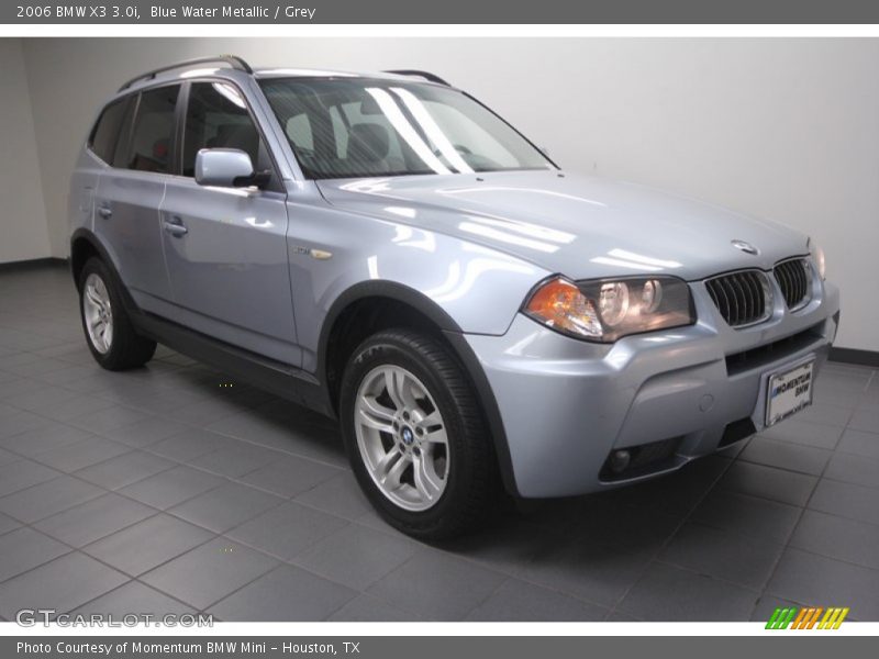 Blue Water Metallic / Grey 2006 BMW X3 3.0i