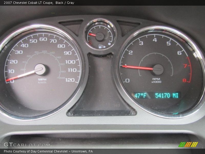 Black / Gray 2007 Chevrolet Cobalt LT Coupe