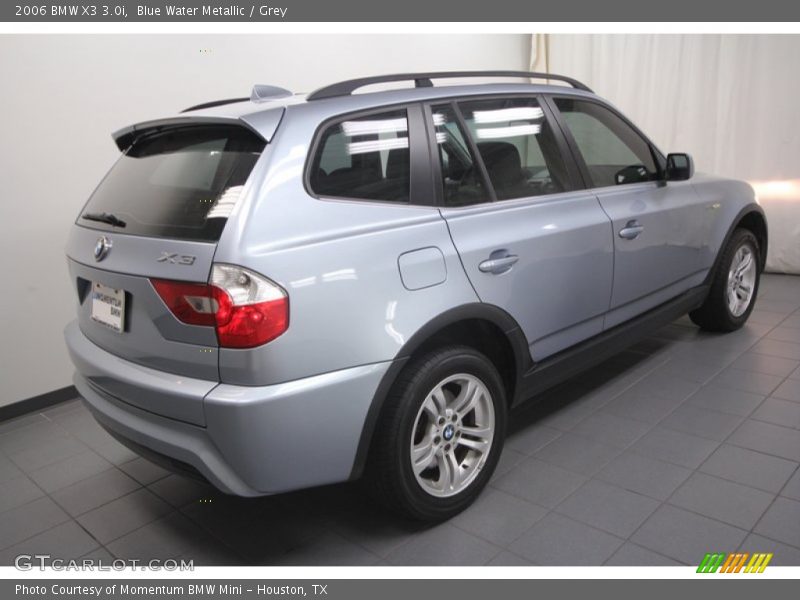Blue Water Metallic / Grey 2006 BMW X3 3.0i