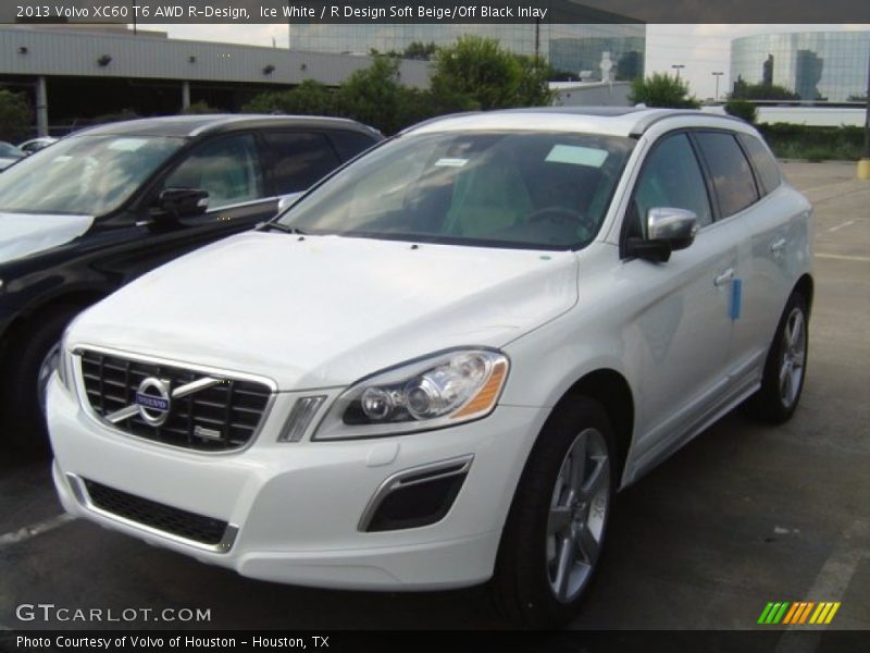 Ice White / R Design Soft Beige/Off Black Inlay 2013 Volvo XC60 T6 AWD R-Design