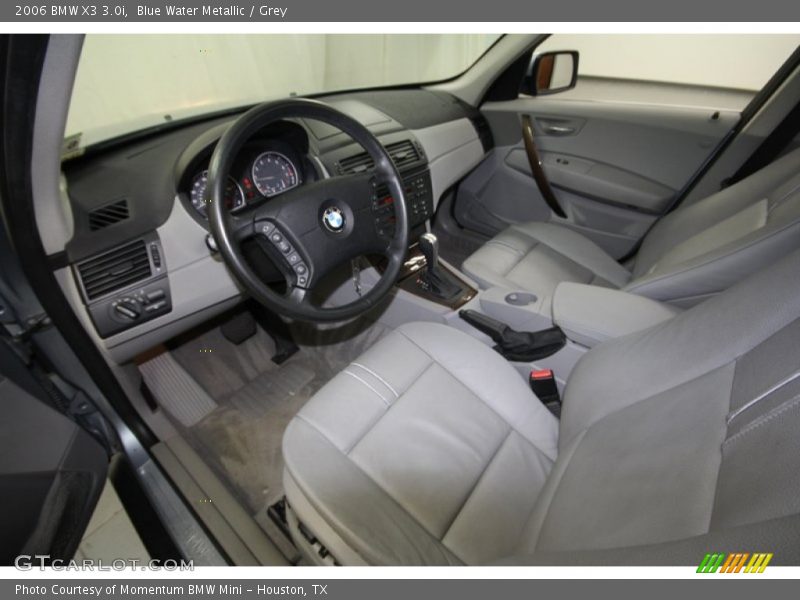 Blue Water Metallic / Grey 2006 BMW X3 3.0i